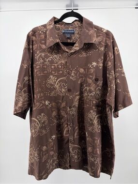 Weekender "Casual Lifestyle" Shirt Mens XL Silk Blend Style Button Up SZ XL S017
